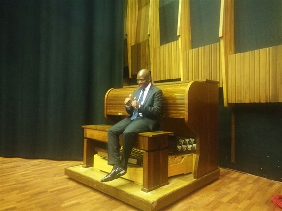 Hlaudi Motsoeneng after the end of the press conference.&nbsp;