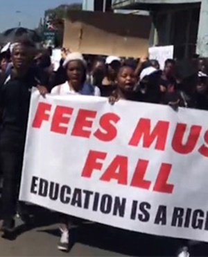  #FeesMustFall was a student-led protest movement that began in mid-October 2015 in South Africa. 