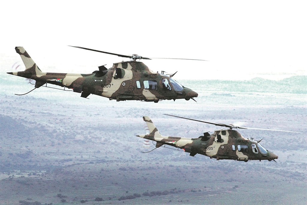 SA Air Force AgustaWestland A109 helicopters 