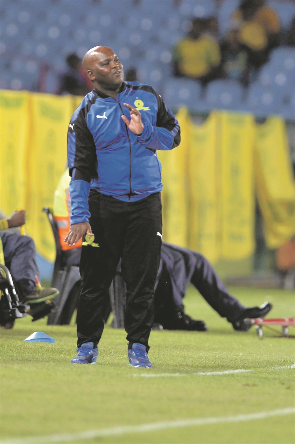 Pitso Mosimane is now front-runner for Mzansi’s coveted Coach of the Year title.     Photo by Backpagepix