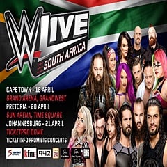 Africa Tour WWE Live is coming to South Africa in 2018. (Sourced)