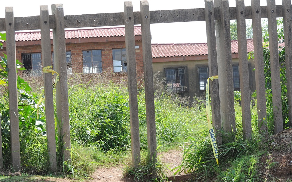 A man’s body was lying on this pathway near Khethamahle Primary in KwaMashu.   Photo by Jabulani Langa 