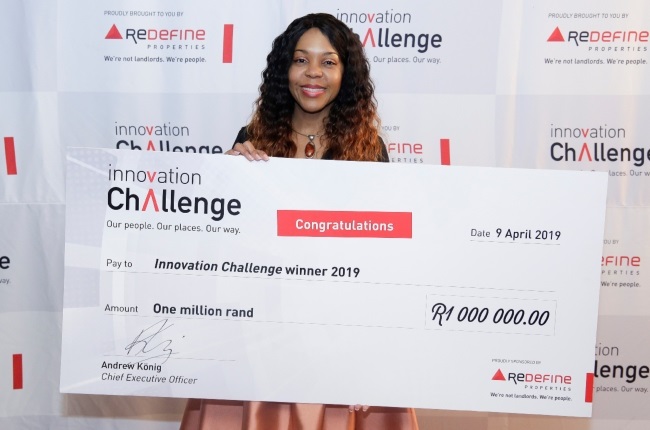 Mary-Ann Mandishona pitched her 4iR Cash4Trash concept to Redefine in 2019, winning the first ever Redefine Innovation Challenge.
