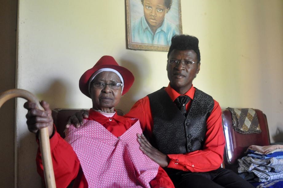 I HAD TO COME BACK: Anna Mtshwaeni (101) and her son Jonas Mahlangu (55) talk to the SunTeam.