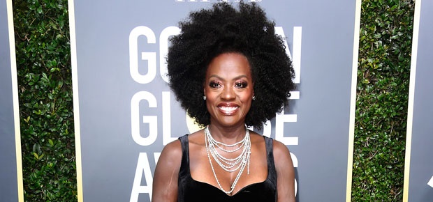 Viola Davis at the 75th Golden Globe Awards. (Photo: Getty Images)