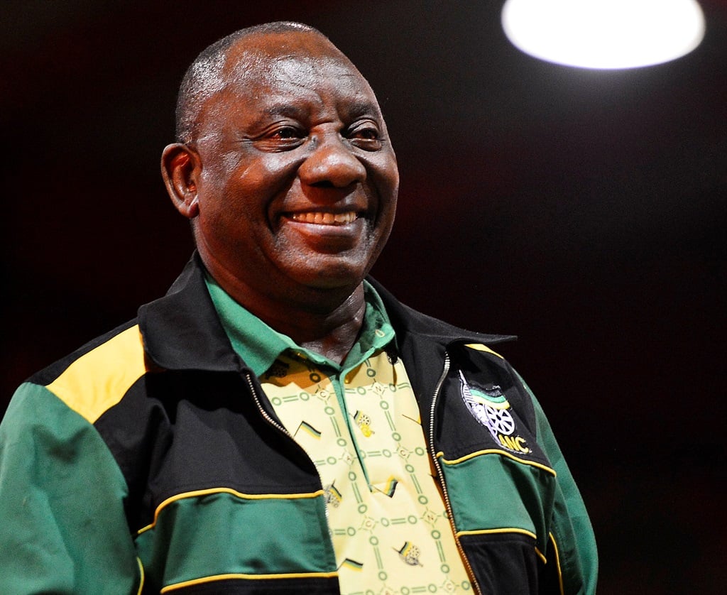 Cyril Ramaphosa at the ANC’s 54th elective conference at Nasrec, Soweto. Picture: Themba Makofane