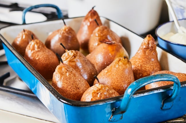 Baked pears. (PHOTO: Jacques Stander)