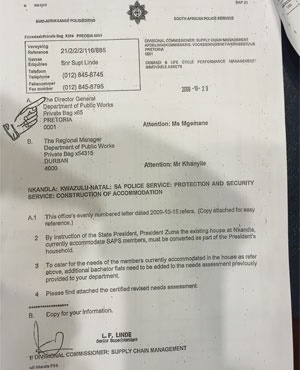 <p>Motshekga says Zuma should be left alone and those who implemented the
 security plan should be charged for escalating the costs.</p><p>I guess Motshekga didn't see this letter from earlier showing that Zuma authorises the building of the police chalets. </p>