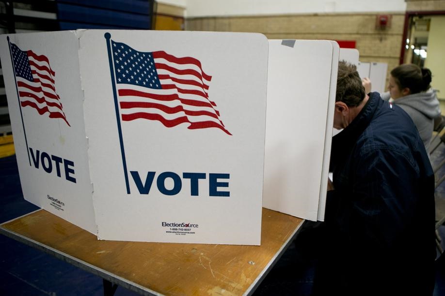 Citizens vote during the US elections. Picture: Andrew Harrer/Bloomberg/File