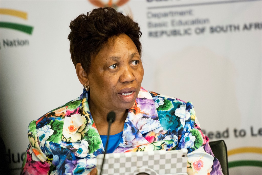 Basic Education Minister Angie Motshekga was accused of being too “close” with the National Education Evaluation and Development Unit by the DA this week. Picture: THAPELO MAPHAKELA 