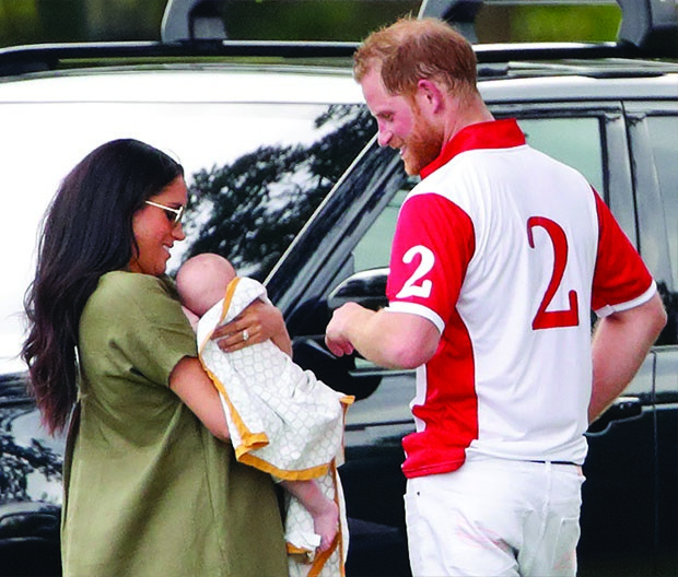 Meghan Markle, Prince Harry and Archie. 