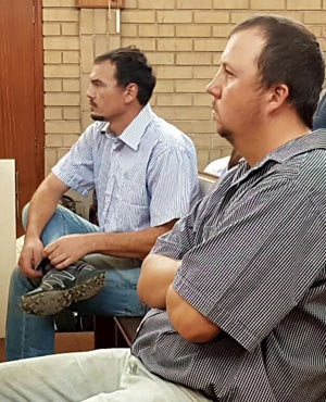 Coffin assault accused Willem Oosthuizen and Theo Jackson back in court for hail hearing (Lerato Sejake, News24)