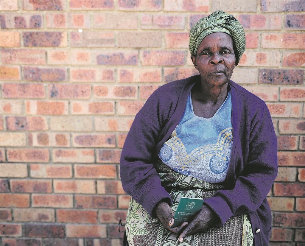 WAITING FOR A BETTER DEAL After casting her vote in Diepsloot on August 3, pensioner Monica Ngubane (73) said she felt hopeful that doing so would improve her life. She has never missed a vote. Picture: Tebogo Letsie 