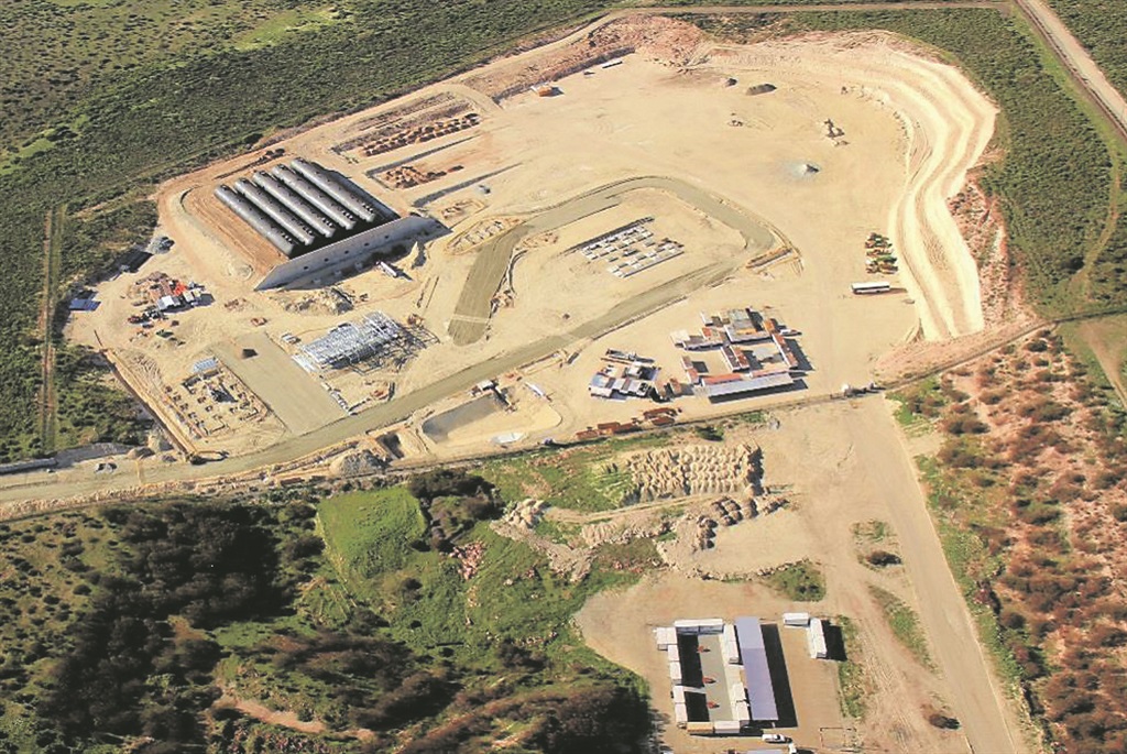 EYESORE An aerial view of the R1.2bn liquefied petroleum gas structure being built at Saldanha  