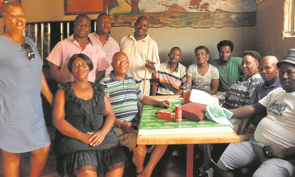  Some of the members of Ikageng Social Club in Temba, Hammanskraal.      Photo by Samson Ratswana  