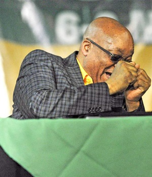 President Jacob Zuma at the eighth ANC provincial conference in Pietermaritzburg last week 
PHOTO: Tebogo Letsie

