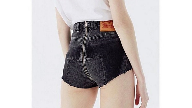 levi's jeans with zipper on back