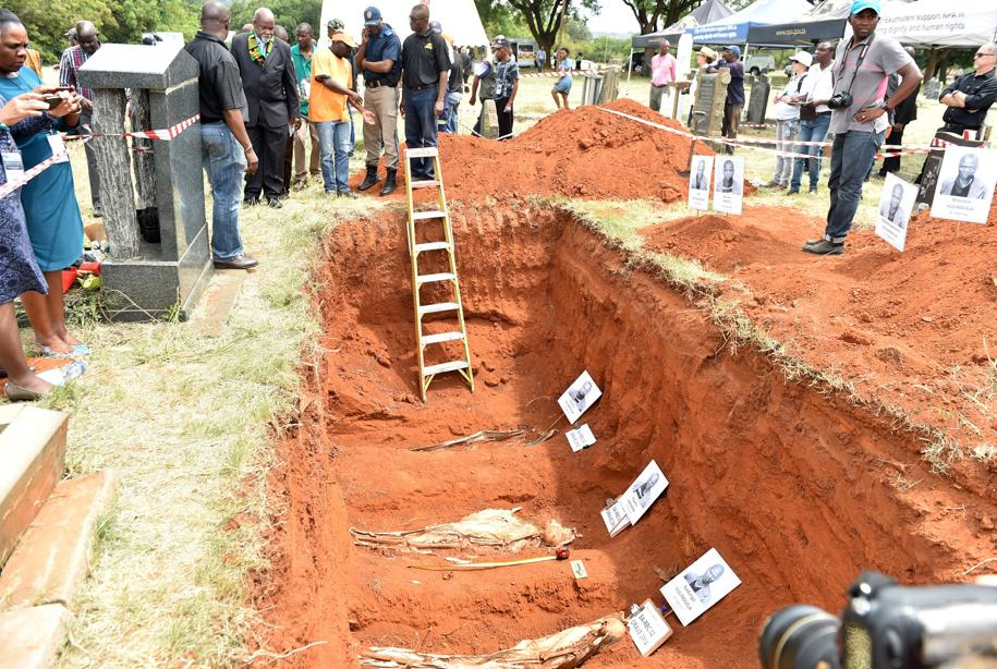The exhumation took place at Mamelodi West and Rebecca cemeteries in the City of Tshwane.