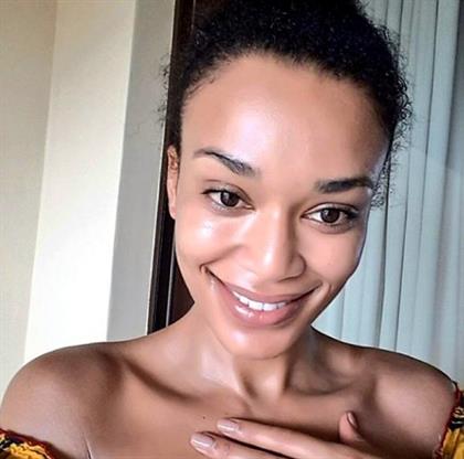 pearl thusi without makeup