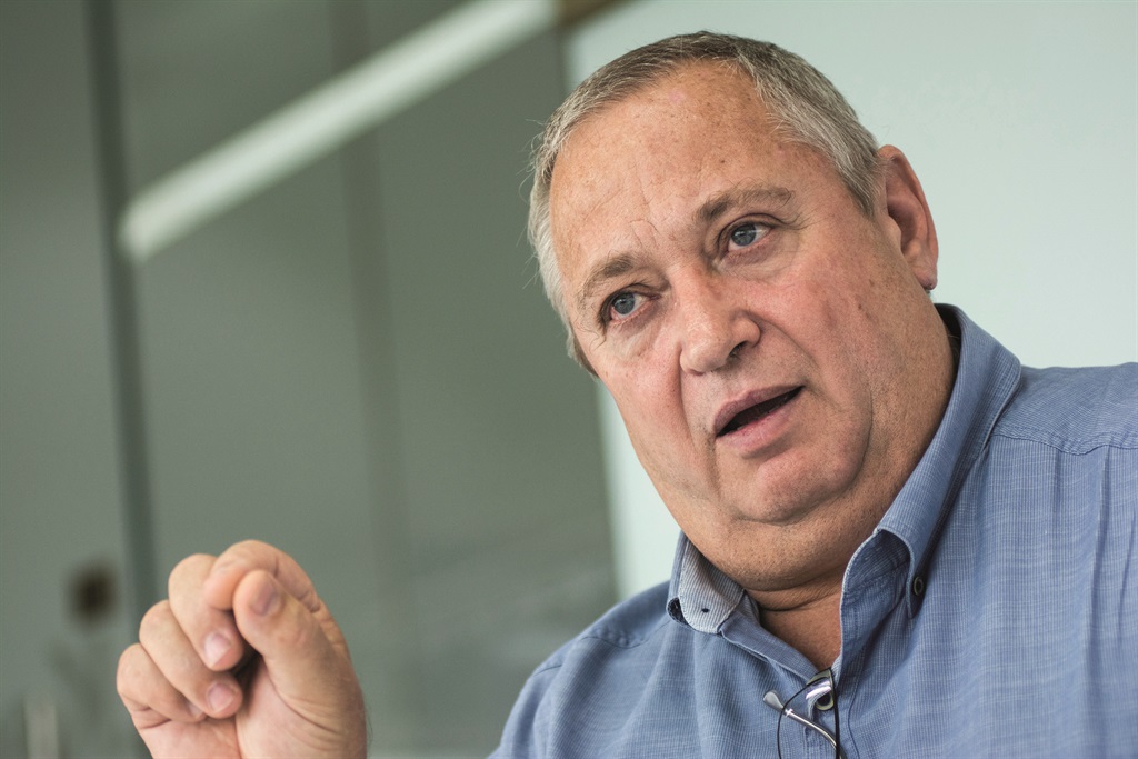 Neal Froneman, chief executive officer of Sibanye Gold Ltd., speaks during an interview in Johannesburg on Friday, Oct. 25, 2019. Froneman discussed precious metals prices and the impact of the rand on earnings. Photographer: Waldo Swiegers/Bloomberg via Getty Images