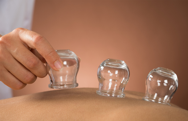 Person performing cupping