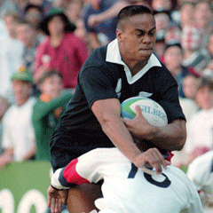 Jonah Lomu at the 1995 Rugby World Cup (AP)