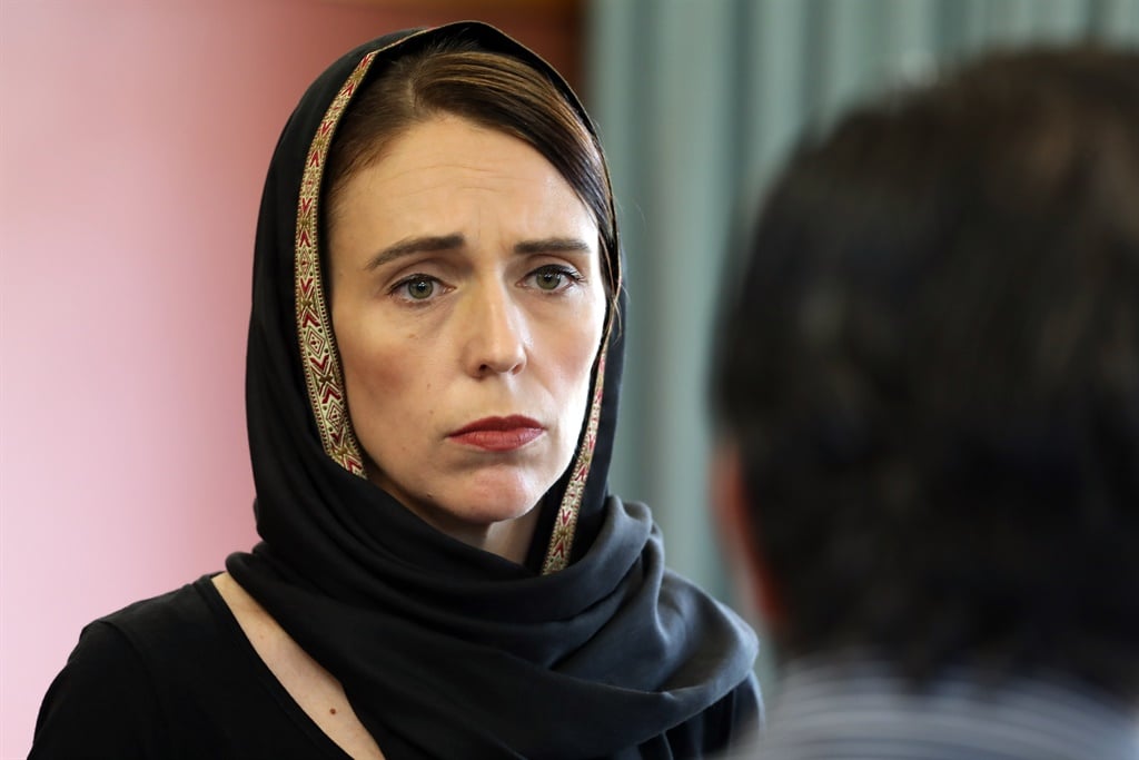 New Zealand Prime Minister Jacinda Ardern meets with the representatives of the refugee centre during a visit to the Canterbury Refugee Centre in Christchurch. (Office of the Prime Minister of New Zealand, AFP)