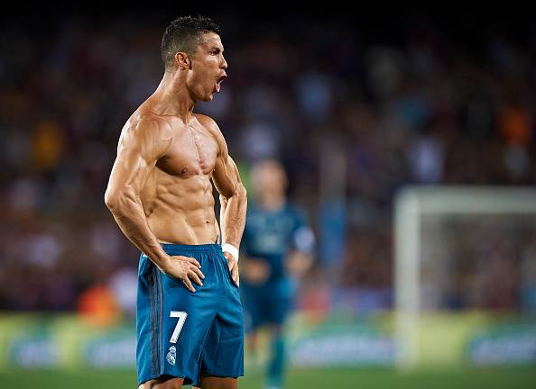Cristiano Ronaldo mocks Lionel Messi with shirt celebration at