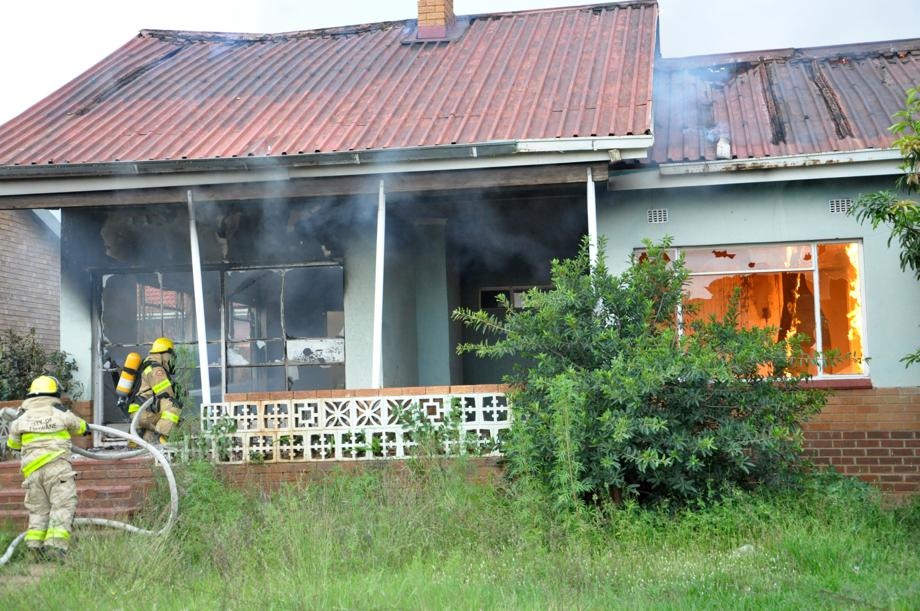 This abandoned house in Ga-Rankuwa was set alight, allegedly by nyaope addicts. Photo by Samson Ratswana