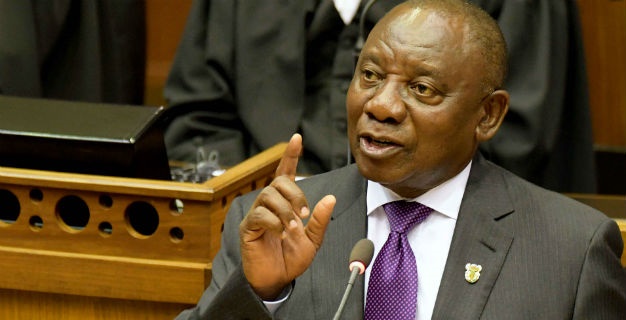 President Cyril Ramaphosa speaks during the State of the Nation Address in Parliament. (Jeffrey Abrahams, Gallo Images)