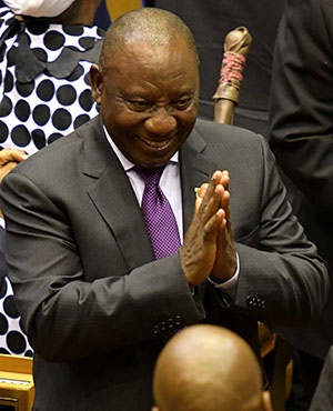 President Cyril Ramaphosa after delivering his maiden State of the Nation Address. (Photo: Jeffrey Abrahams, Gallo Images)