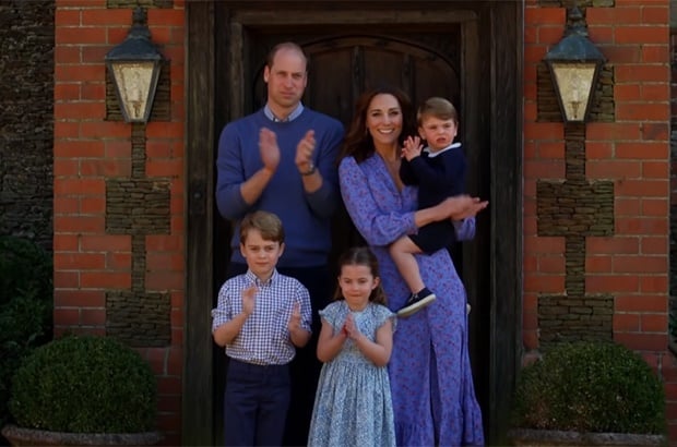 Prince William, Kate Middleton, Prince Louis, Prince George and Princess Charlotte (Photo: YouTube)