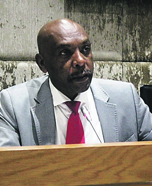 Ad hoc committee chairperson Vincent Smith. (File, Misheck Makora, Daily Sun)