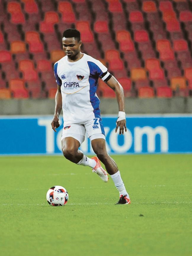 TOWER James Okwuosa is expected to stabilise the Pirates defence. Picture: Deryck Foster / BackpagePix  
