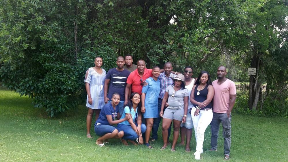 The members of Matlhalerwa 2013 Club and their wives went to a lodge in Hammanskraal last year.