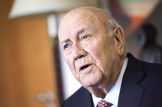 FW de Klerk died from lung cancer at the age of 85. Just before his passing he recorded a video in which he apologised for the brutal apartheid regime. (PHOTO: Gallo Images/ Getty Images) 