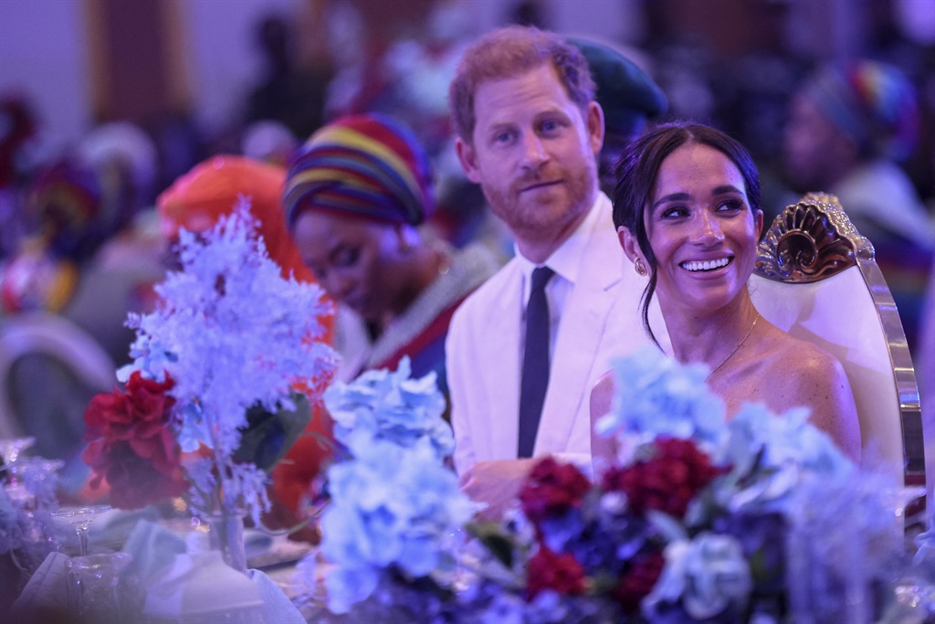 Britain's Prince Harry (L), Duke of Sussex, and Br