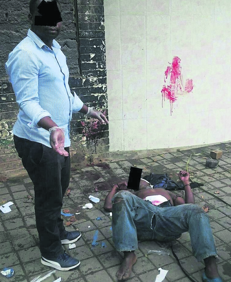 This man allegedly broke the golden of muthi belts . . . he killed another person. 