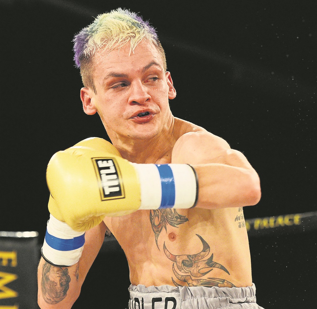 Hekkie Budler will fight Filipino Joey Canoy for the vacant IBO light flyweight crown tomorrow.  Photo by Themba Makofane 