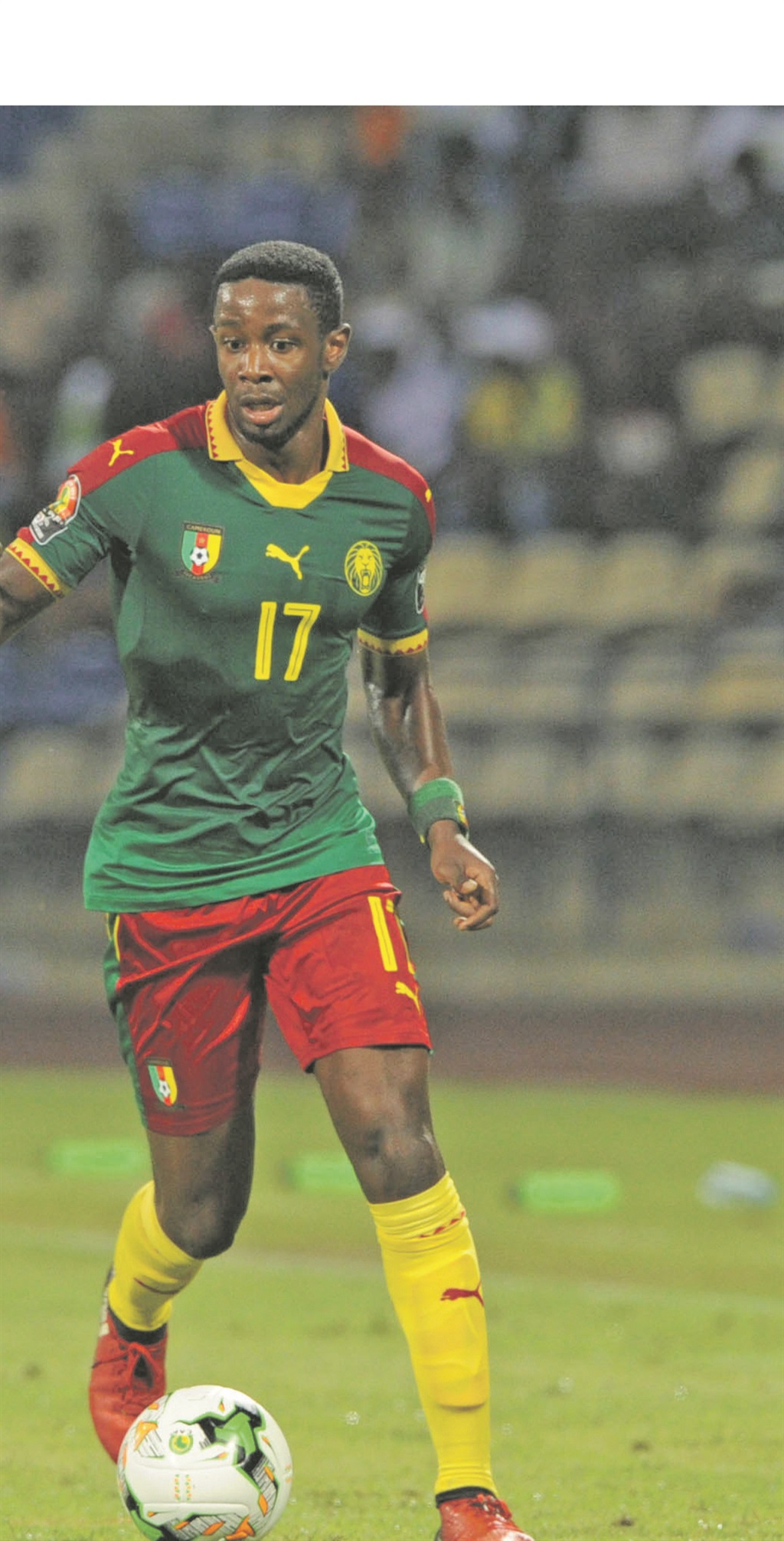 Arnaud Djoum of Cameroon.           Photo by   BackpagePix  