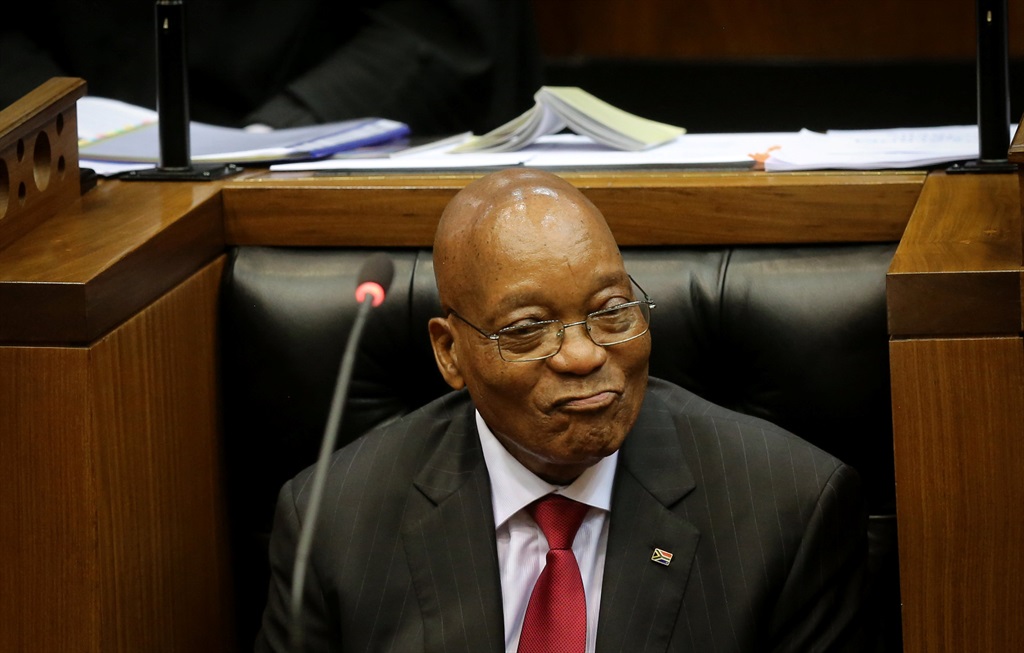  President Jacob Zuma during his state of the nation address in Cape Town on Thursday (February 9 2017).  Picture: Sumaya Hisham/Reuters 