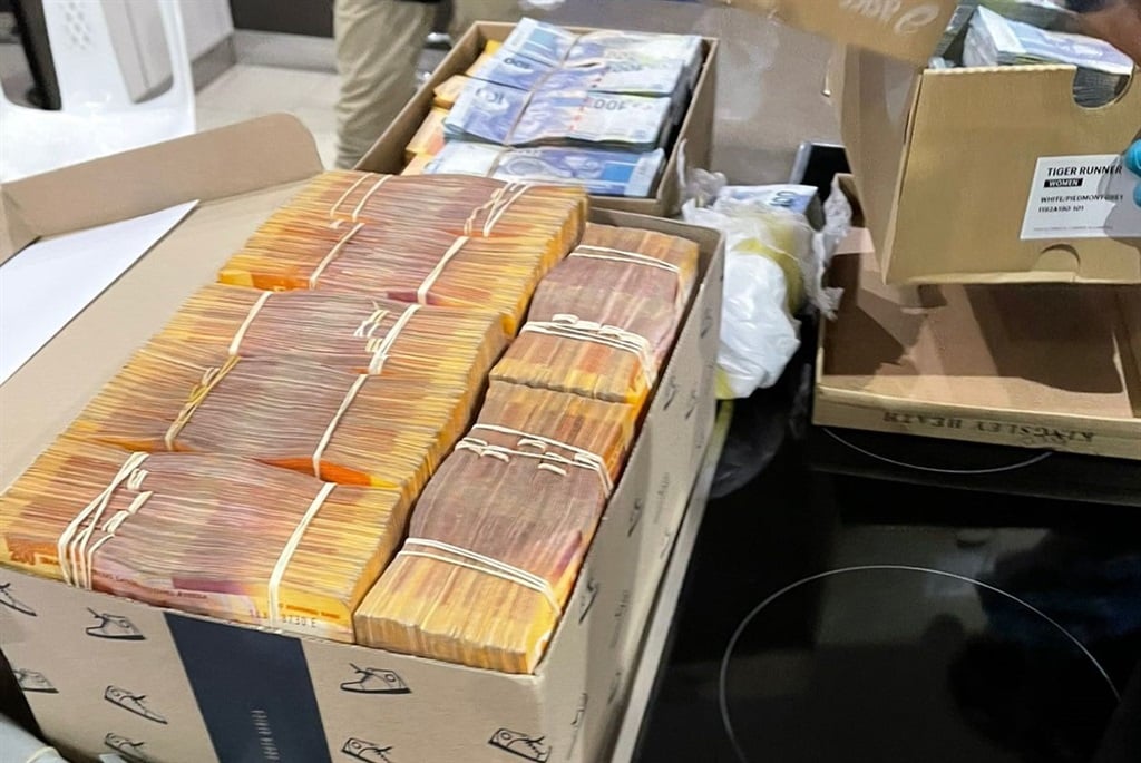 Police also found and seized R6 million in cash which is believed to be ransom paid on other kidnapping cases.