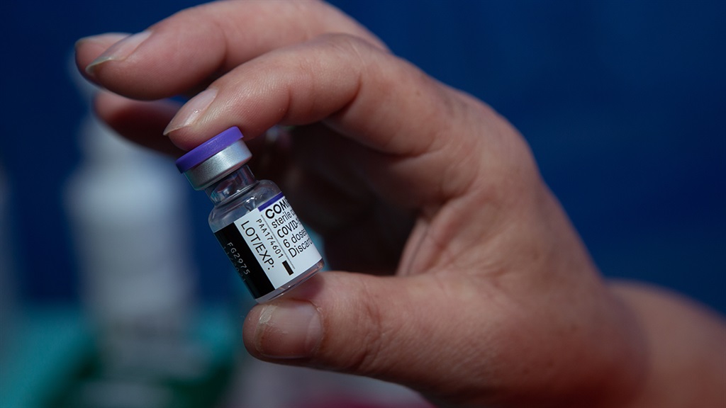  Preparing the Pfizer vaccine in Cape Town. (Photo by Misha Jordaan/Gallo Images via Getty Images)