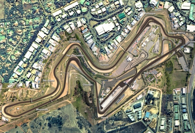 <b>KYALAMI SAVED, REVAMP IN PROGRESS:</b> An aerial shows planned changes, including new corner names, of the upgraded Kyalami race track. Expect the circuit to open its gates either August or September 2015. <i>Image: Porsche</i>
