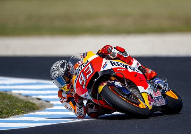 <b>TESTING IN OZ:</b> The first day of the third MotoGP pre-season test has concluded with the reigning world champion Marc Marquez taking the top spot. <I>Image: Honda</i>
