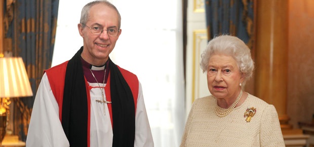 Archbishop Justin Welby and Queen Elizabeth. (Photo: Getty Images)