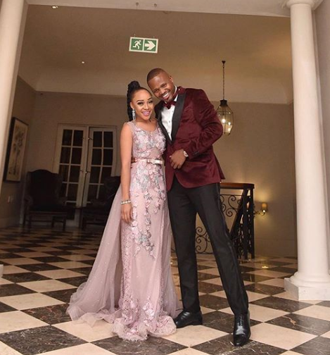 Thando Thabethe and fiance Frans Mashao. Photo: Instagram