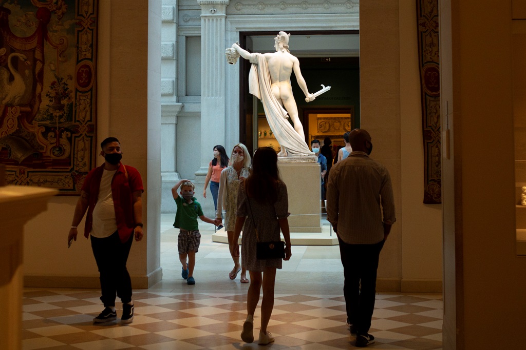 People visit the Metropolitan Museum of Art on September 18, 2021 in New York, United States. (Photo by Liao Pan/China News Service via Getty Images)