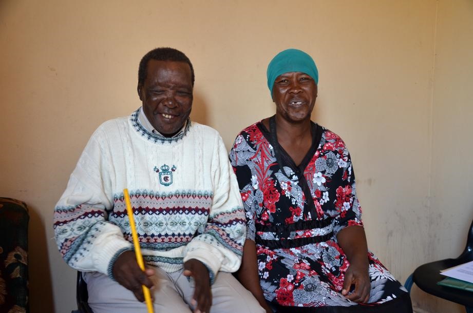 Madala Alfred Tsotetsi and his wife Elizabeth say they are very happy together. 
Photo by Zamokuhle Mdluli