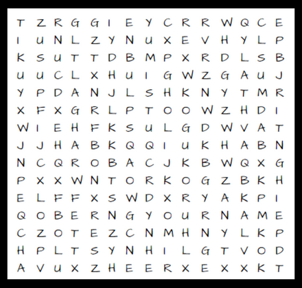 yourname word search